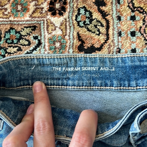 AG Jeans Farrah Skinny Ankle Jeans, Size 27, Free Form - Picture 9 of 12